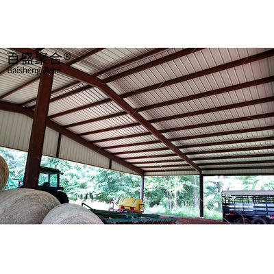 Farm Management Q235/Q345B Grade Prefab Metal Barn Homes Prefabricated Metal Barns Rumah-rumah yang dibuat dari logam