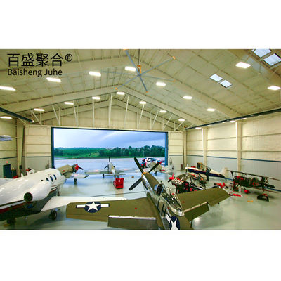 Space Frame Roof Hangar baja ringan prafabrik untuk gudang pemeliharaan pesawat