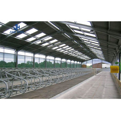 Baja Metal Sheds Sapi Babi Rumah Prefab Rumah Unggas Konstruksi Pintu Roller