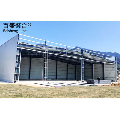 Space Frame Roof Hangar baja ringan prafabrik untuk gudang pemeliharaan pesawat
