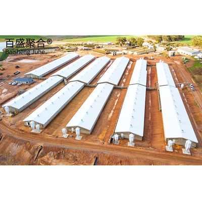 Struktur kisi rentang panjang Q235/Q345 Baja Karbon Rendah Struktur Baja Prefab
