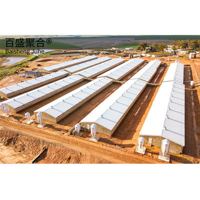 Struktur kisi rentang panjang Q235/Q345 Baja Karbon Rendah Struktur Baja Prefab
