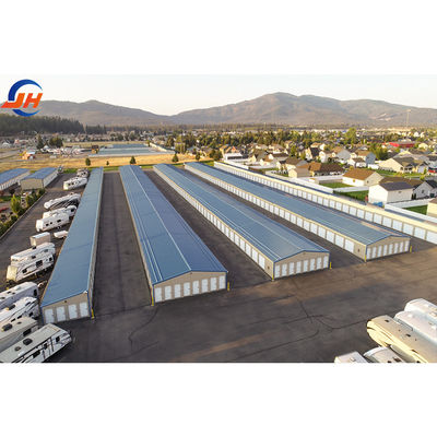 Gudang Struktur Baja 1000 Meter persegi yang dapat disesuaikan dengan C.Z Shape Steel Purlin