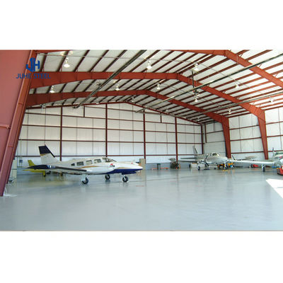 Q235B/Q345B Baja Karbon Rendah Kerangka Logam Ringan Prefabrikasi Konstruksi Hangar Pesawat