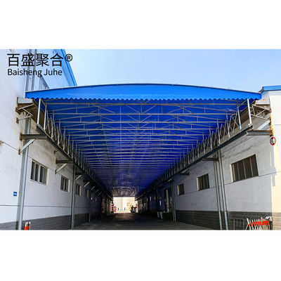 Electrically Retractable Steel Summer Sunshade Telescopic Folding Sliding Awning Tent