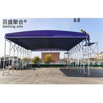 Electrically Retractable Steel Summer Sunshade Telescopic Folding Sliding Awning Tent