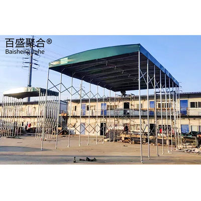 Electrically Retractable Steel Summer Sunshade Telescopic Folding Sliding Awning Tent