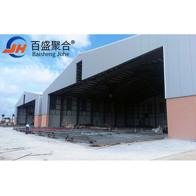 Q235B / Q345B Baja Karbon Rendah Bangunan Logam Prefabrik Bangunan Kerangka Baja Prefabrik