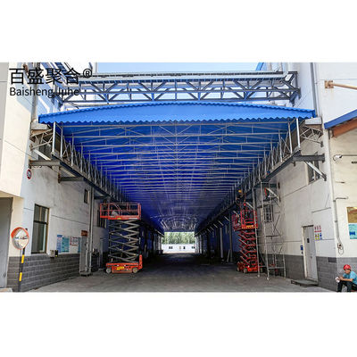 Bahan baja Carport retraktif Garasi Lipat Tenda Awning untuk Karavan dan Carport