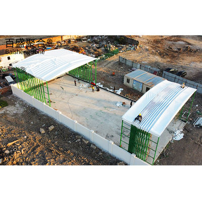 Bahan baja Carport retraktif Garasi Lipat Tenda Awning untuk Karavan dan Carport