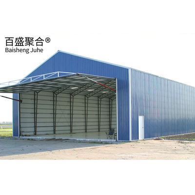 Hangar Pesawat Prefabrikasi dengan Struktur Baja Lukis dan Jendela Alloy Aluminium