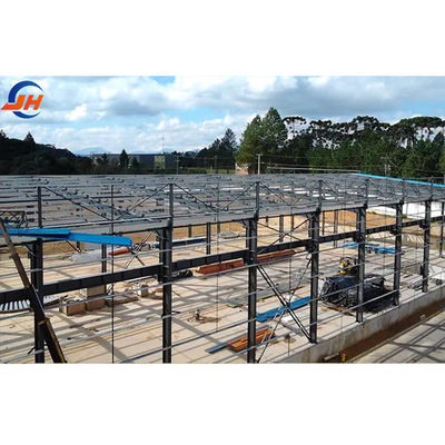 Bangunan Industri Metal Prefabrikasi Konstruksi dengan Bentuk H Padat Balok Baja