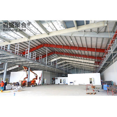Bangunan Industri Metal Prefabrikasi Konstruksi dengan Bentuk H Padat Balok Baja