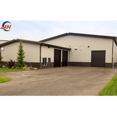 Long Fatigue Life Wide Span Diperkuat Mobile Prefab Warehouse dengan Aluminium Alloy Window
