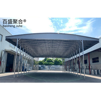 Customisable Light Movable Electric Sliding Shed Roof Hanging Tent untuk Saluran Seluler