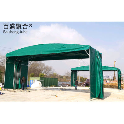Customisable Light Movable Electric Sliding Shed Roof Hanging Tent untuk Saluran Seluler