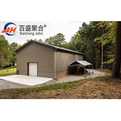Prefab Custom Steel Structural Steel Frame Workshop untuk Carport besar dan Garasi Kit
