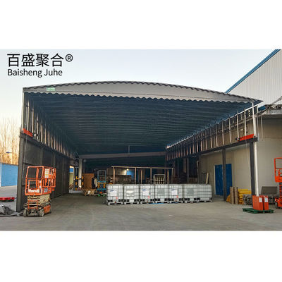 Dorong dan Tarik Garasi Lipat Carport Gudang Tenda Waterproof Tenda Parkir Pindah