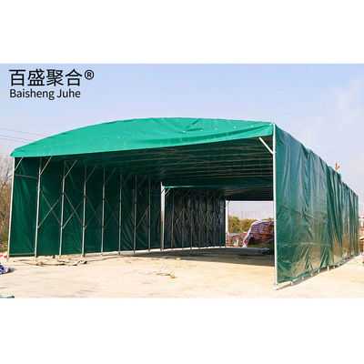 Dorong dan Tarik Garasi Lipat Carport Gudang Tenda Waterproof Tenda Parkir Pindah