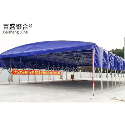 Dorong dan Tarik Garasi Lipat Carport Gudang Tenda Waterproof Tenda Parkir Pindah