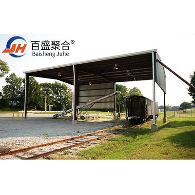 Layanan pemotongan Prefab Metal Warehouse Fabrikasi baja untuk bangunan industri