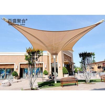 Sun Shade Arsitektur Membran Tarik 400/350N/5CM Kekuatan Tear
