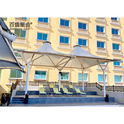 Sun Shade Arsitektur Membran Tarik 400/350N/5CM Kekuatan Tear