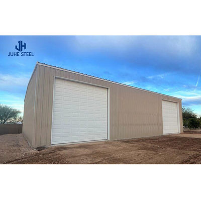 Q235B/Q345B Baja Karbon Rendah 100*100*9m Gudang Baja Prefab untuk Bengkel Hangar