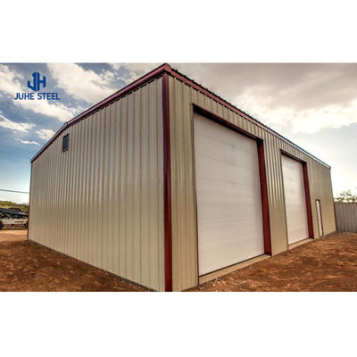 Q235B/Q345B Baja Karbon Rendah 100*100*9m Gudang Baja Prefab untuk Bengkel Hangar