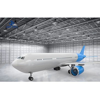 AiSi Q235 Q345B Struktur baja prefabrikasi Gudang bengkel Hangar