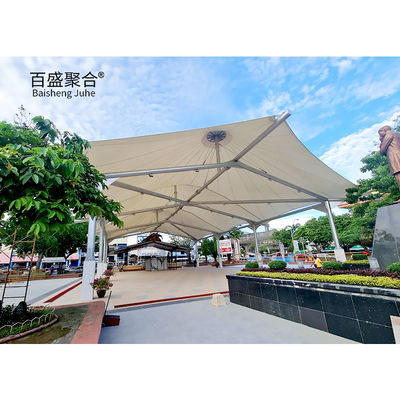 Kain Kaca Disesuaikan Membran Kerangka Baja Membran Struktur Tekanan Hangar Pesawat Canopy