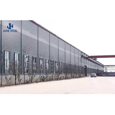 Solid H-bentuk Baja Balok Prefabrikasi Logam Gudang Hangar untuk Taman Gudang / Rumah Alat