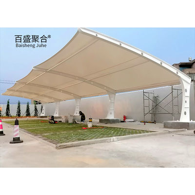 Outdoor Rain Cover Carport Membrane Structure Aluminium Car Parking Shed Tent untuk pesta