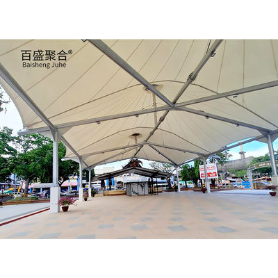 80n Struktur Karbon Kerangka Baja Waterproof Tensile Kain payung Canopy untuk atap