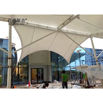 PTFE Arsitektur Kain Tenda Shade Shed Struktur Membran Tensile Untuk Lanskap