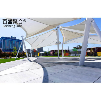 PTFE Arsitektur Kain Tenda Shade Shed Struktur Membran Tensile Untuk Lanskap