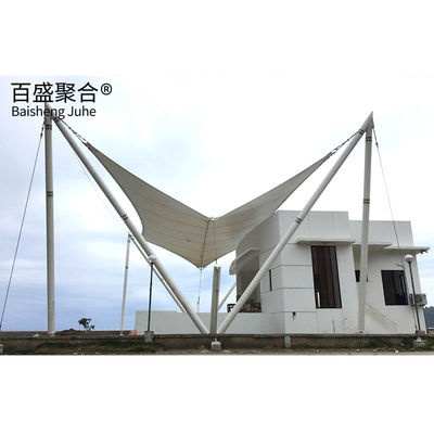 PTFE Arsitektur Kain Tenda Shade Shed Struktur Membran Tensile Untuk Lanskap
