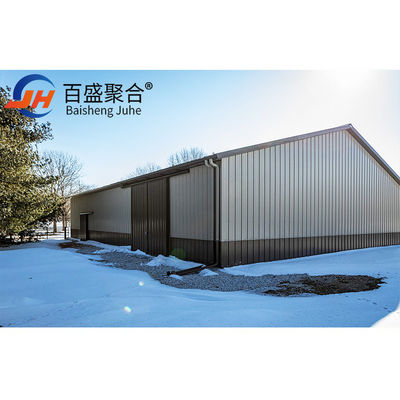 Q235B/Q345B Kelas Metal Shed Prefabrikasi Dengan Satu Tingkat Untuk Mudah Membangun Baja Ringan Hall