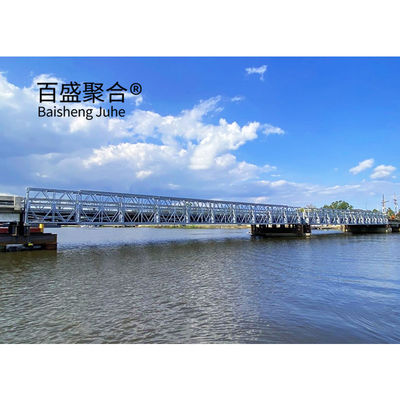 Jembatan pejalan kaki baja HD200 Jembatan untuk jalur ganda Lebar 7,35m