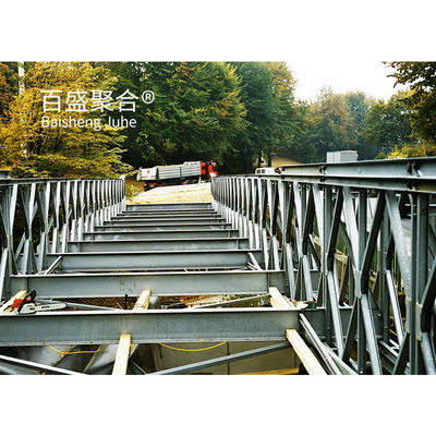 Steel Truss Frame Bridge Modular Prefab Portable HD200 Dengan Total Panjang 15m-60m