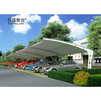 Kebun luar yang disesuaikan Struktur baja tempat parkir mobil gudang garasi dengan desain modern