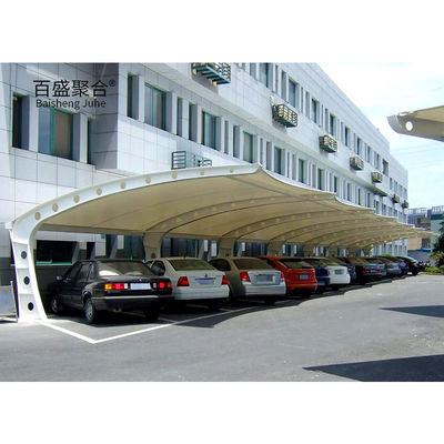 Ledakan Aluminium Pergola Canopies Waterproof dan diobati panas untuk parkir mobil