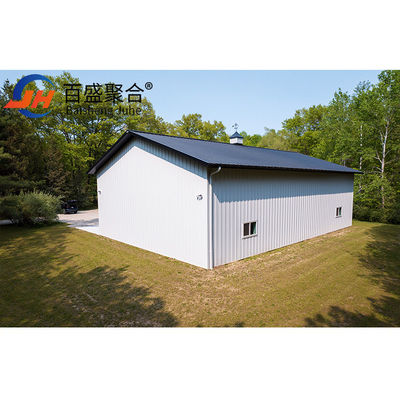 Galvanized Prefabricated Steel Structure Metal Storage Shed Desain untuk Gudang