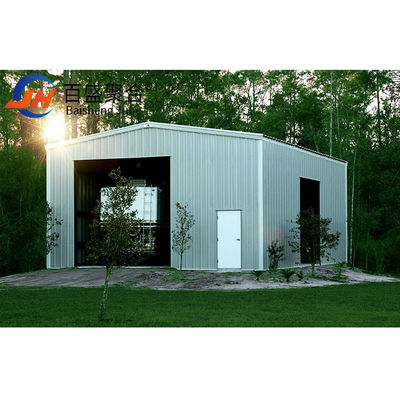 Galvanized Prefabricated Steel Structure Metal Storage Shed Desain untuk Gudang