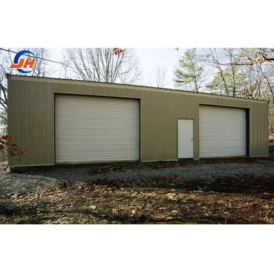 ASTM Standar Prefab Steel Garage Metal Struktur Bangunan untuk Desain Industri