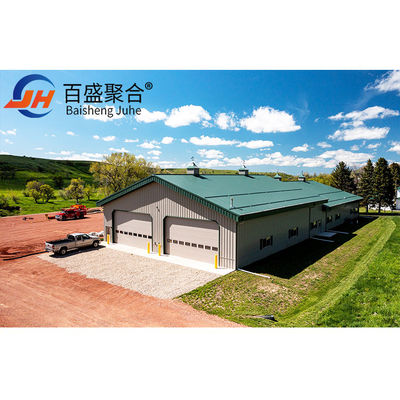 ASTM Standar Prefab Steel Garage Metal Struktur Bangunan untuk Desain Industri