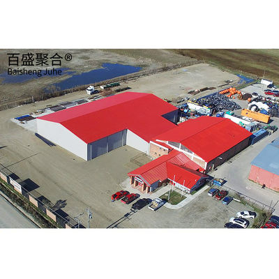 Aluminium Alloy Jendela Struktur Baja Gudang Dukungan Solusi Penyimpanan Prefab