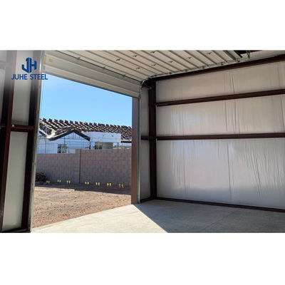 Quick Build Sandwich Panel Roofing Mobil Garasi dengan Solid H-bentuk Baja Balok