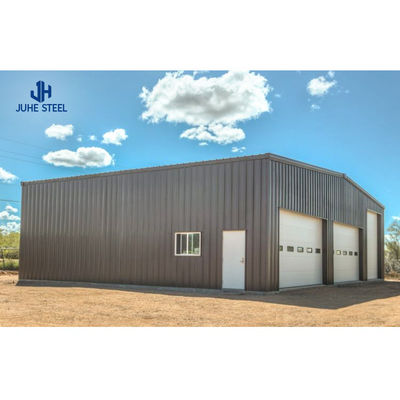 Quick Build Sandwich Panel Roofing Mobil Garasi dengan Solid H-bentuk Baja Balok