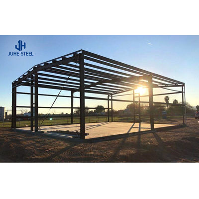 Quick Build Sandwich Panel Roofing Mobil Garasi dengan Solid H-bentuk Baja Balok